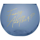 Fancy Another Roly Poly Blue Tinted Glass  | 13 oz.