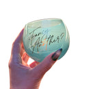 Fancy Another Roly Poly Blue Tinted Glass  | 13 oz.