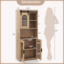 Farmhouse Bathroom Floor Cabinet with Sliding Barn Door