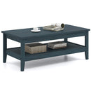 Farmhouse Coffee Table Rustic Cocktail Center Table with Thickened Tabletop