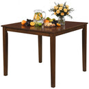Farmhouse Dining Table for 4 People 35 Inches Square Kitchen Table