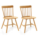 Farmhouse Kitchen Chair Set of 2 with Rubber Wood Frame