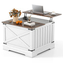 Farmhouse Lift Top Coffee Table with Hidden Storage Compartment