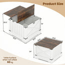Farmhouse Lift Top Coffee Table with Hidden Storage Compartment