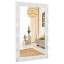 41.5 x 28 inches Farmhouse Wall Mirror with Solid Wood Frame
