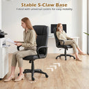 Ergonomic Office Chair with Rocking Function - Faux Leather