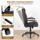 Ergonomic Office Chair with Rocking Function - Faux Leather