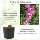 5.5 FT Faux Wisteria Plant in Nursery Pot with Blooming Flowers