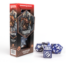 D&D Adventure Dice Set - Fighter Edition | Blue 17pc Collection