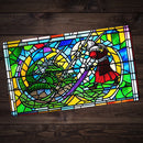 Stained Glass Dragon Slayer Playmat