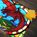 Two Dragon Stained Glass Playmat