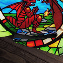 Two Dragon Stained Glass Playmat