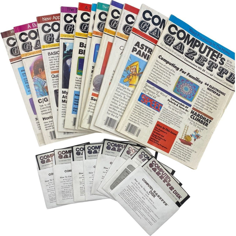 Compute's Gazette 1984 Back Issue(s) C64 C128 VIC-20 Commodore 64 Magazine