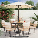 Fillable Umbrella Base 90 LBS Heavy Duty Sand Filled Round Market Umbrella Stand-Black