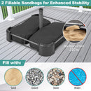 Fillable Umbrella Base with 2 Sandbags and Dust-proof Cover