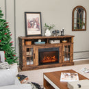 Fireplace TV Stand for TVs Up to 65 Inch with Side Cabinets and Remote Control