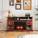Fireplace TV Stand with Remote Controls and Thermostat for TVs Up to 50 Inch