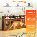 Fireplace TV Stand with Remote Controls and Thermostat for TVs Up to 50 Inch