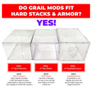 GRAIL MODS - Modular In Box Display Case for Funko Pops in Acrylic Hard Stack Armor (EVA Foam)