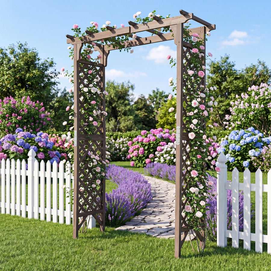 Garden Arch with Gate 85
