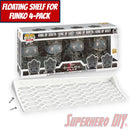 Floating Shelf for Funko Pop 4-PACK | Pop Shelf for Specific 4 Packs fits 15W x 3.5D