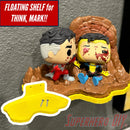 Floating Shelf for Funko Pop! Moment Omni Man & Invincible #1503 (Think Mark) Out-of-Box