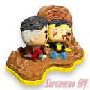 Floating Shelf for Funko Pop! Moment Omni Man & Invincible #1503 (Think Mark) Out-of-Box