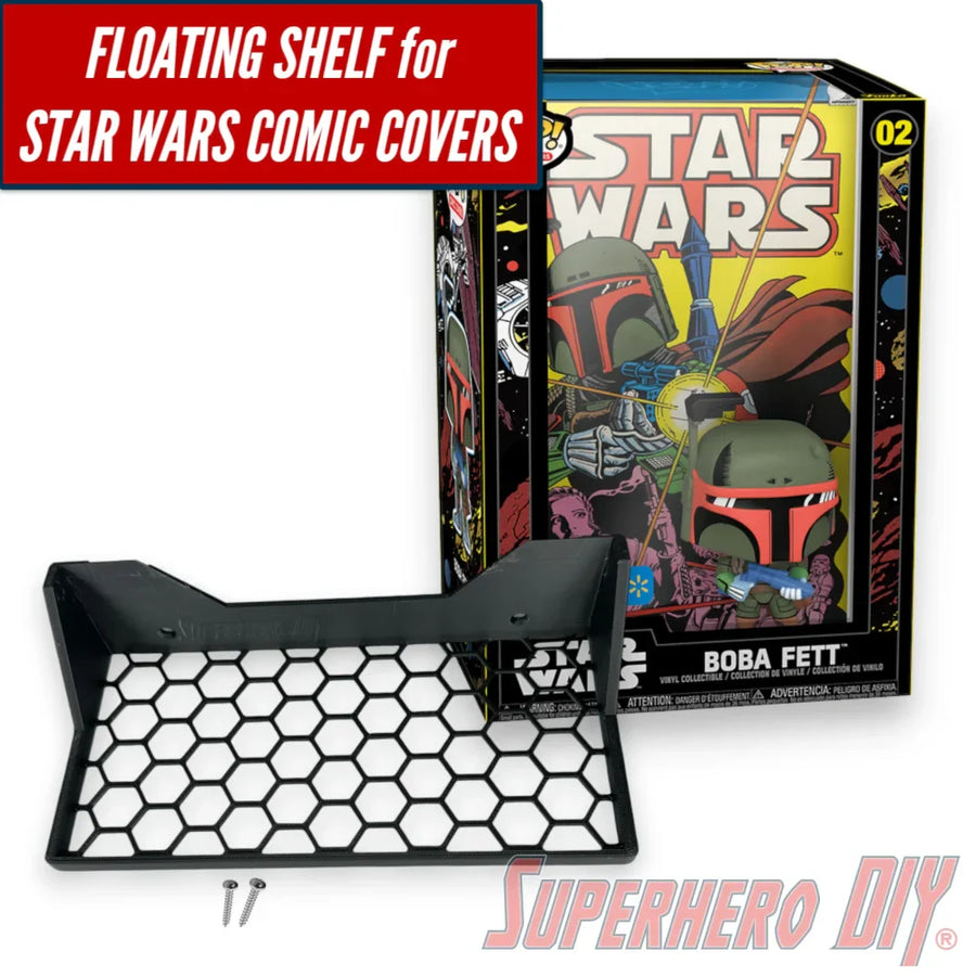 COM STAR WARS Floating Shelf for Funko Pop! STAR WARS Comic Covers