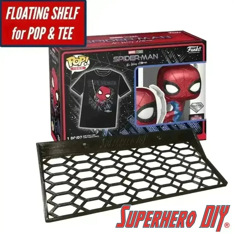 Floating Shelf for Funko Pop & Tee Box | Includes Mounting Screws
