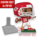 Floating Shelf for Pop! Football NFL Funko Pops | Square base fits grass base