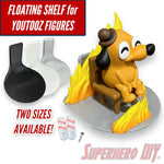 Floating Shelf for YouTooz figures | Wall Mounted Display Stand | Includes mounting strips