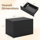 Wall Mounted Floating Nightstand with 2 Drawers