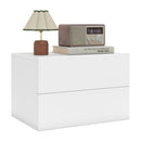 Wall Mounted Floating Nightstand with 2 Drawers