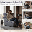 Floor Chair Lazy Sofa with Detachable Headrest