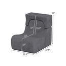 Floor Chair Lazy Sofa with Detachable Headrest