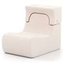 Floor Chair Lazy Sofa with Detachable Headrest