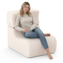 Floor Chair Lazy Sofa with Detachable Headrest
