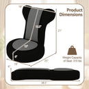 Floor Comfy Gaming Leisure Chair with Adjustable Headrest and Backrest