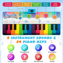 Floor Piano Dance Mat for Kids Musical Playmat with 8 Instrument Sounds