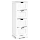 4-Drawer Freestanding Floor Cabinet with Anti-Toppling Device