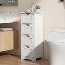 4-Drawer Freestanding Floor Cabinet with Anti-Toppling Device