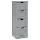 4-Drawer Freestanding Floor Cabinet with Anti-Toppling Device