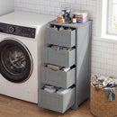 4-Drawer Freestanding Floor Cabinet with Anti-Toppling Device