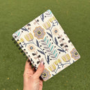 Floral Spiral Notebook | Double-sided 120 Lined Pages Folk Art Style Journal