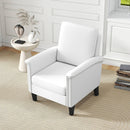 Floral Accent Chair Farmhouse Boho Armchair with Solid Wood Legs and High Back