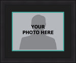 MLB Baseball Photo Picture Frame Kit - Miami Marlins (Black Matting, Teal Trim)