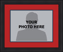 NHL Hockey Photo Picture Frame Kit - Florida Panthers (Red Matting, Navy Trim)