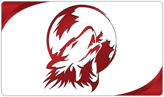 Fluffy Wolf Logo Playmat