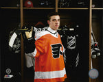 Morgan Frost Locker Room Philadelphia Flyers 8" x 10" Hockey Photo