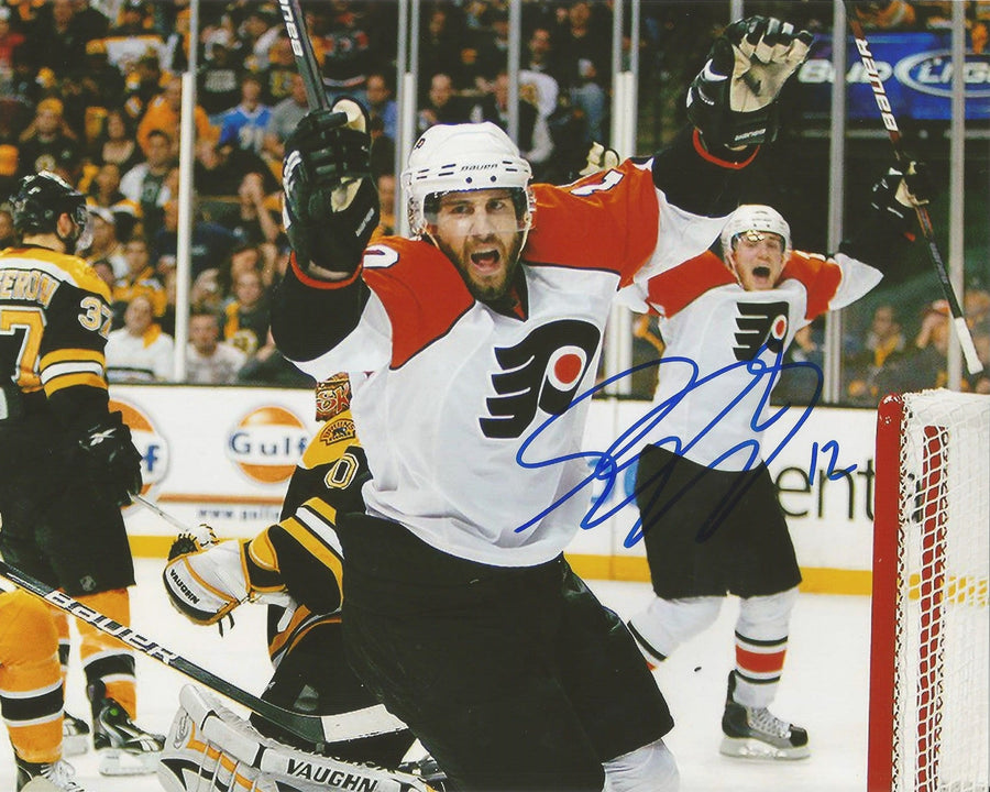 Simon Gagne Philadelphia Flyers Game 7 Game-Winning Goal v. Bruins Autographed 8